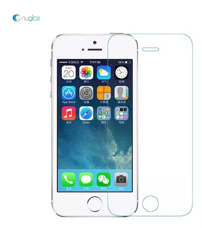 MICA VIDRIO TEMPLADO PARA IPHONE 5 / 5S / 5C / SE2016 NUGLAS - 2