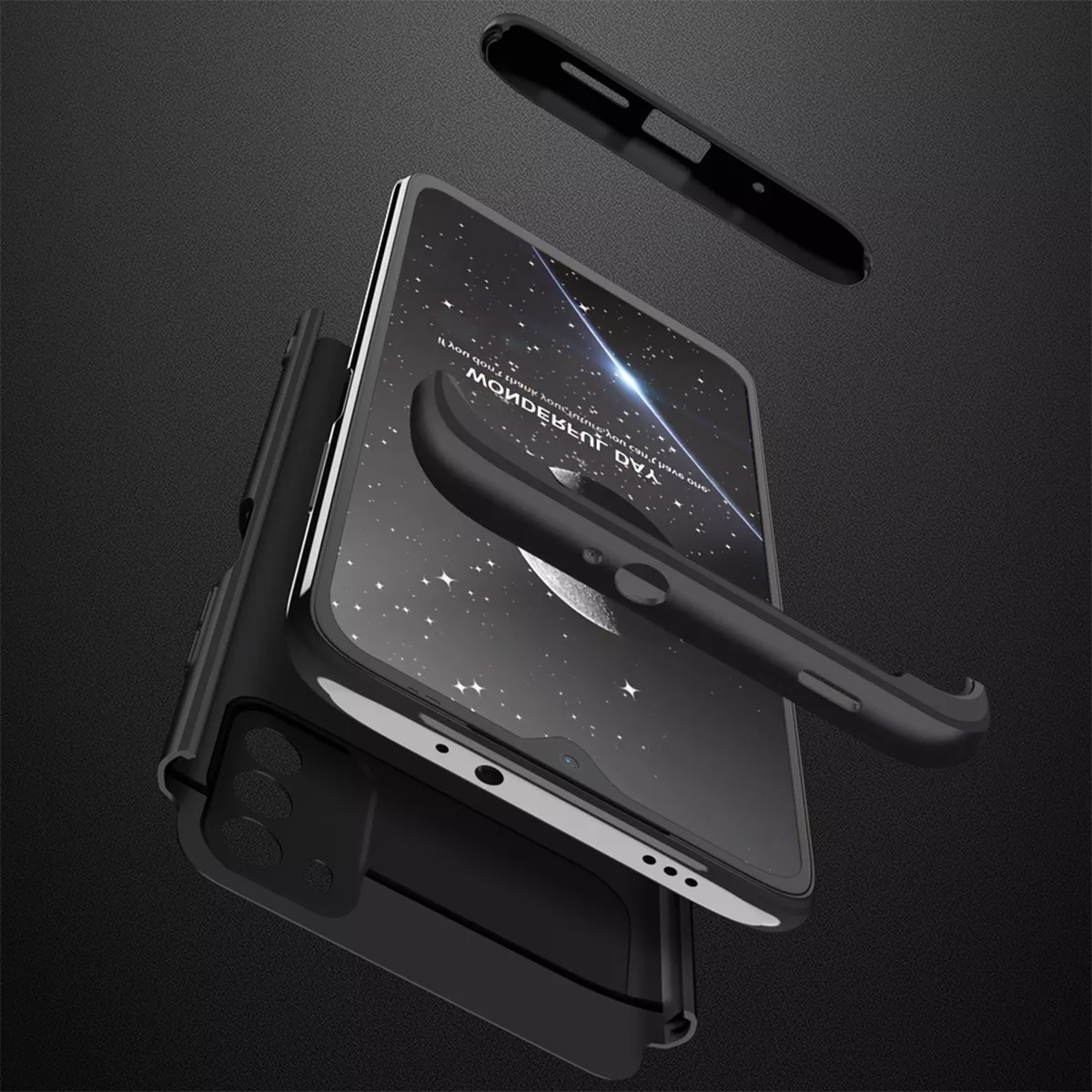 CARCASA PARA XIAOMI POCO M3 - 360° - MARCA GKK + HIDROGEL - 5