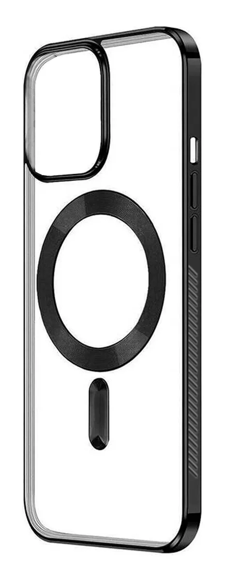 CARCASA PARA IPHONE 15 PLUS CLEAR MAGNETIC PARA MAGSAFE - 3