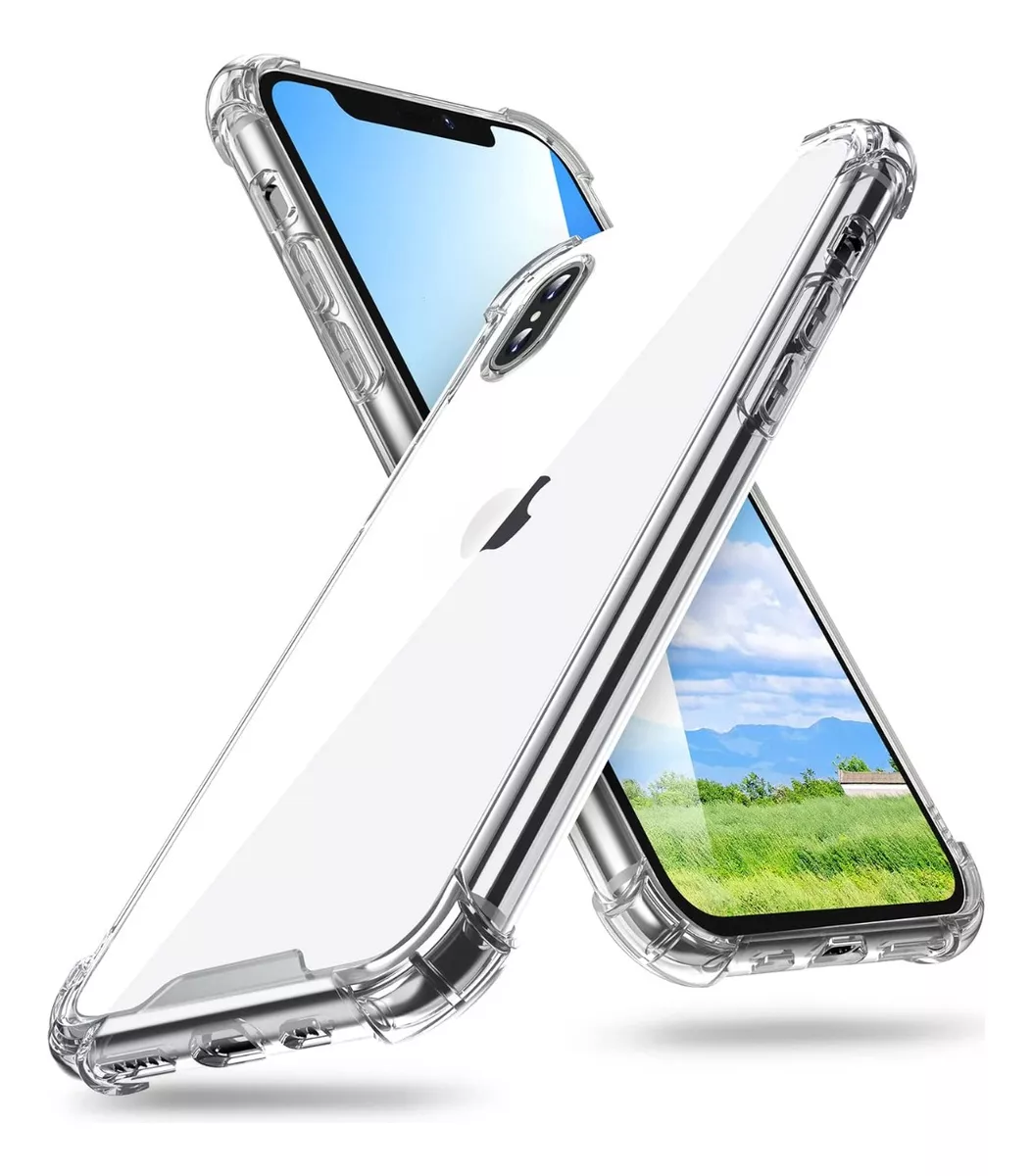 GENÉRICO CARCASA PARA IPHONE XS MAX TRANSPARENTE MARCA COFOLK + MICA