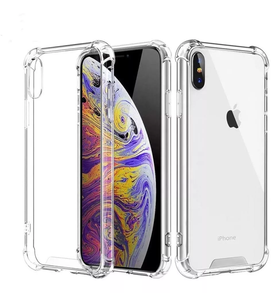 CARCASA PARA IPHONE XS MAX TRANSPARENTE MARCA COFOLK + MICA - 4