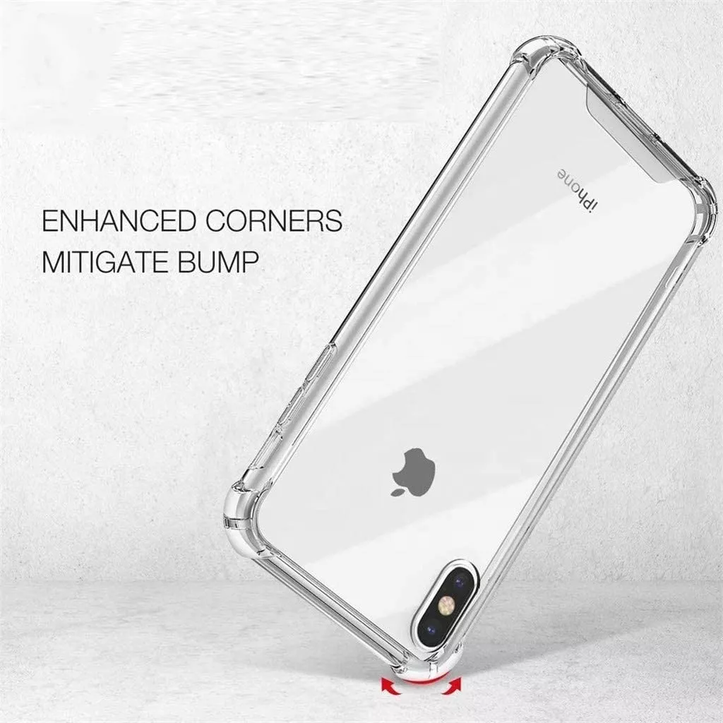 CARCASA PARA IPHONE XS MAX TRANSPARENTE MARCA COFOLK + MICA - 5