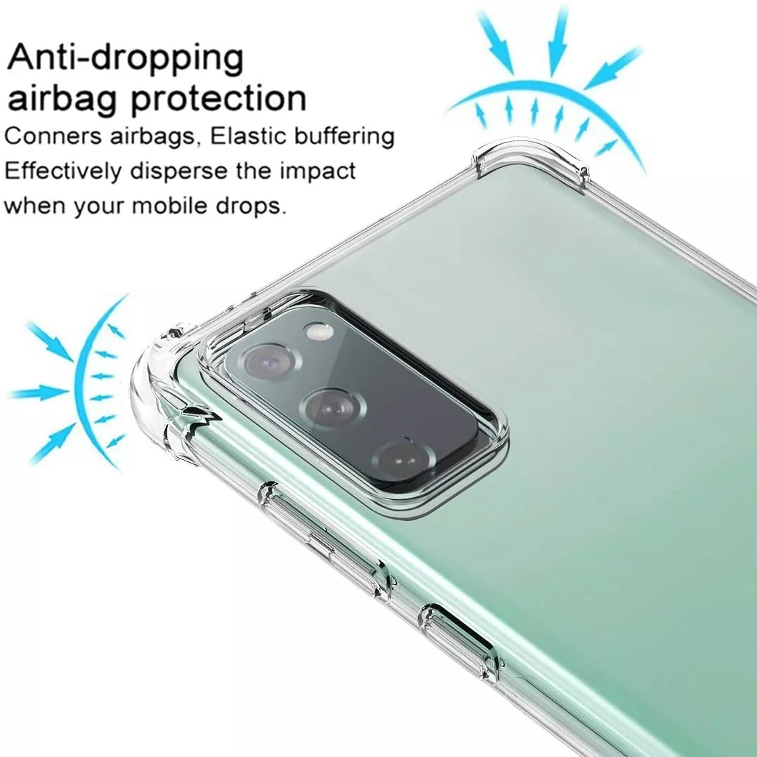 CARCASA PARA SAMSUNG GALAXY S20 FE TRANSPARENTE MARCA COFOLK - 2