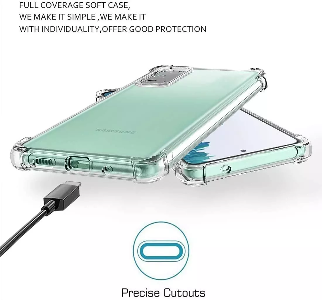 CARCASA PARA SAMSUNG GALAXY S20 FE TRANSPARENTE MARCA COFOLK - 4