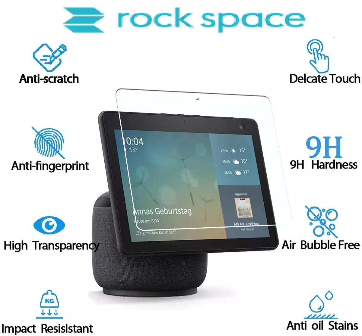 LAMINA DE HIDROGEL PARA AMAZON ECHO SHOW 10 - ROCK SPACE - 5