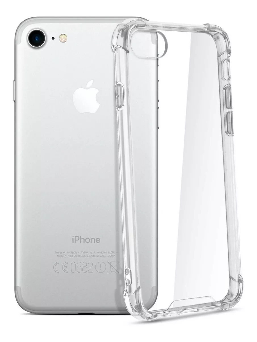 CARCASA PARA IPHONE 7 / 8 / SE 2020 TRANSPARENTE + MICA - 5