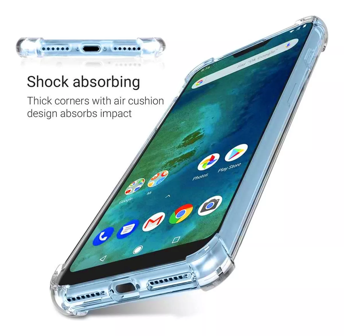 CARCASA PARA XIAOMI REDMI NOTE 6 PRO TRANSPARENTE - 2
