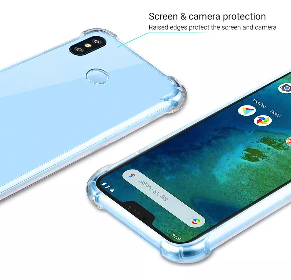 CARCASA PARA XIAOMI REDMI NOTE 6 PRO TRANSPARENTE - 3