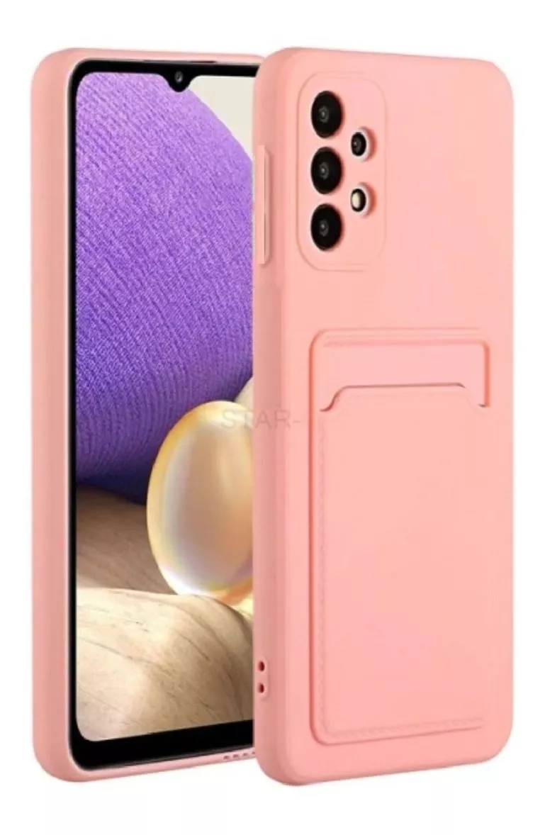 CARCASA PARA SAMSUNG GALAXY A52 SILICON PORTA TARJETA - 1
