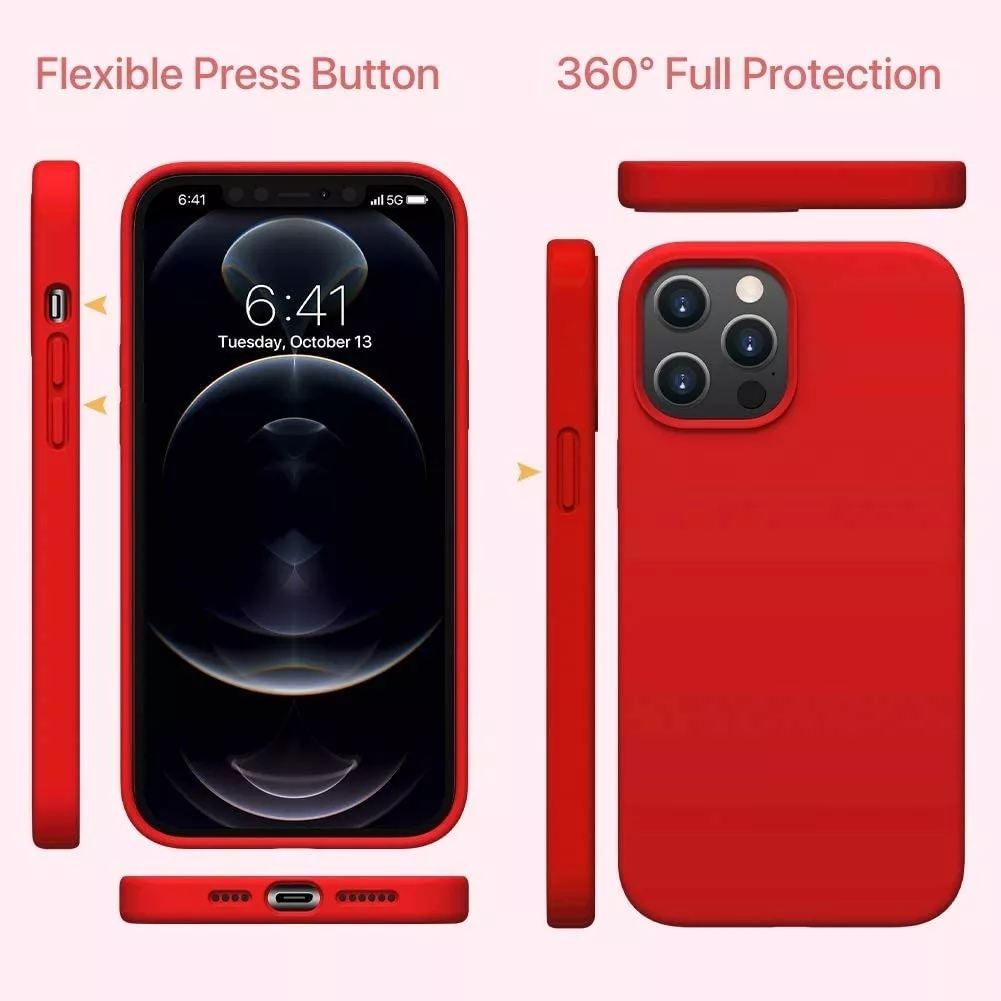 CARCASA PARA IPHONE 12 O IPHONE 12 PRO SILICON CONTRA GOLPES - 3