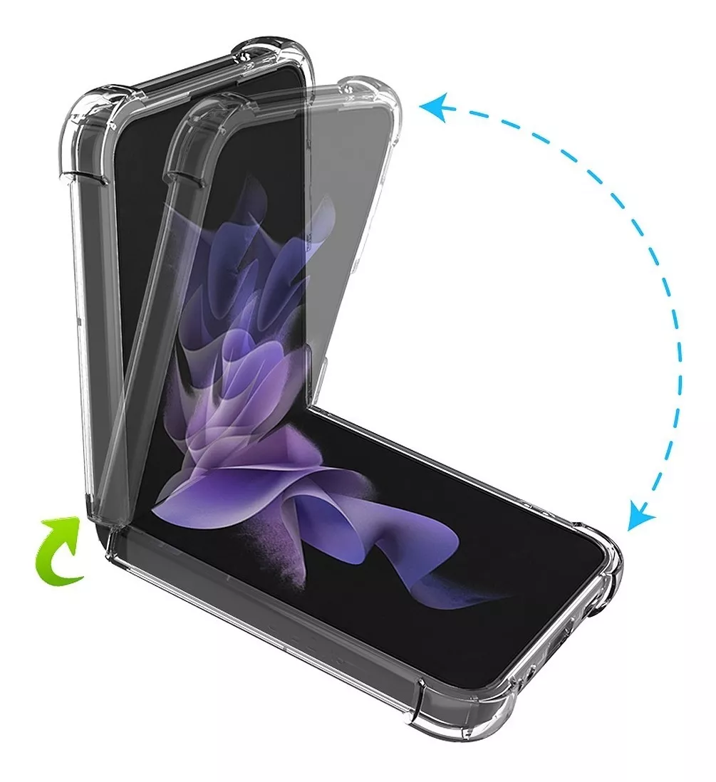 CARCASA PARA SAMSUNG GALAXY Z FLIP 4 TRANSPARENTE + HIDROGEL - 4