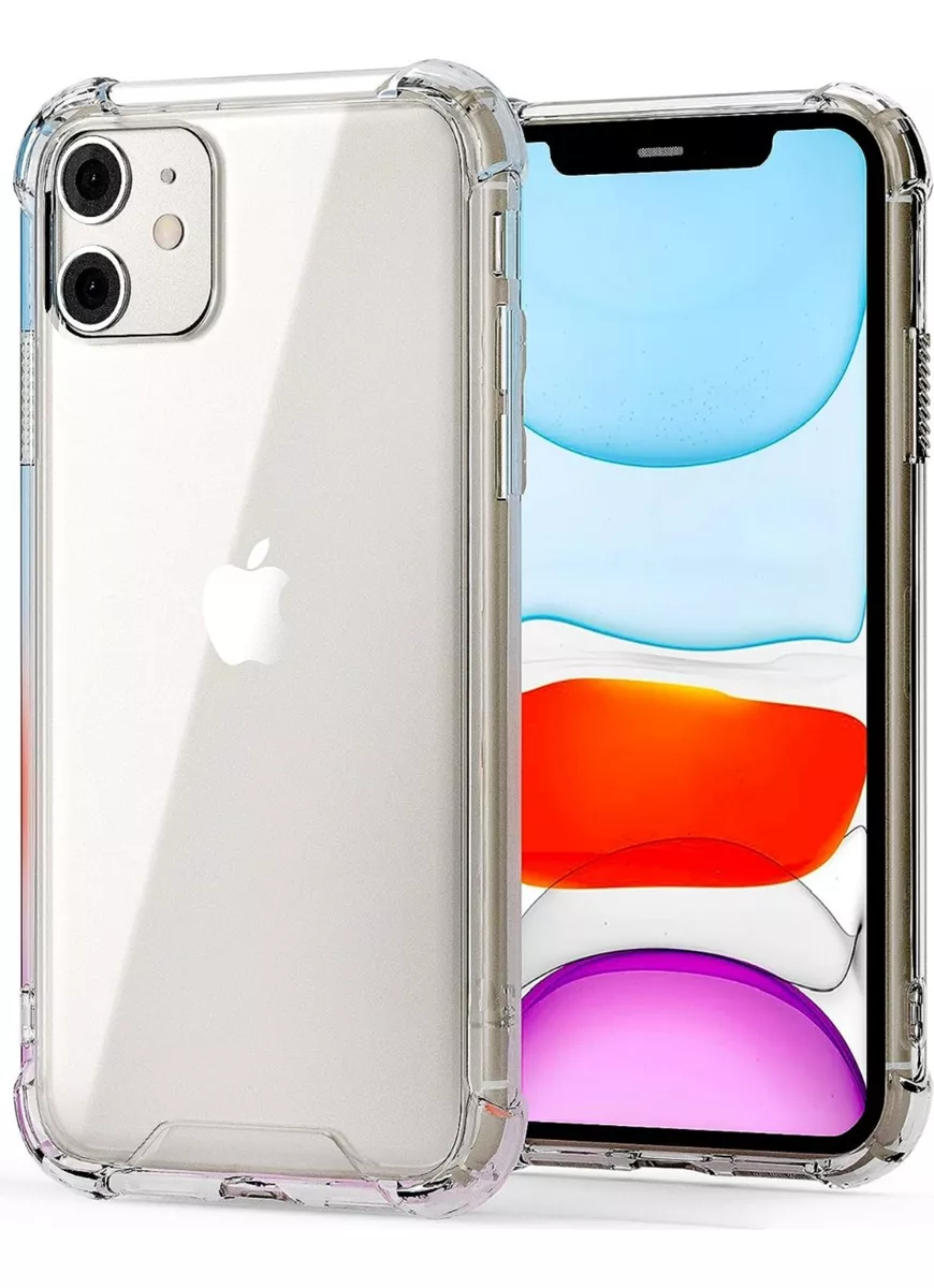 CARCASA PARA IPHONE 11 TRANSPARENTE MARCA COFOLK + MICA - 1