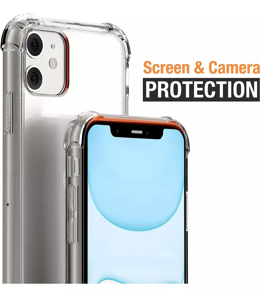 CARCASA PARA IPHONE 11 TRANSPARENTE MARCA COFOLK + MICA - 4