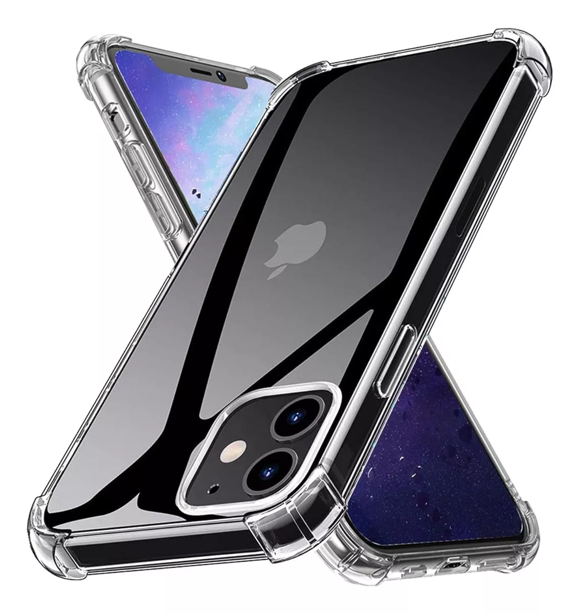 CARCASA PARA IPHONE 11 TRANSPARENTE MARCA COFOLK + MICA - 5