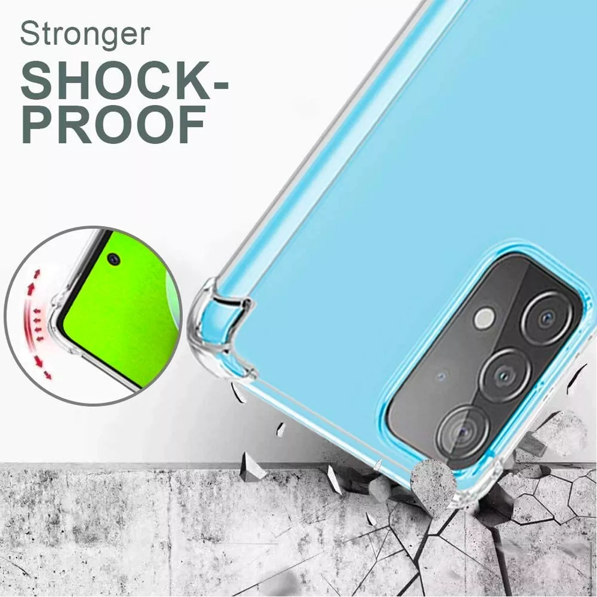 CARCASA PARA SAMSUNG GALAXY A52 5G TRANSPARENTE MARCA COFOLK - 5