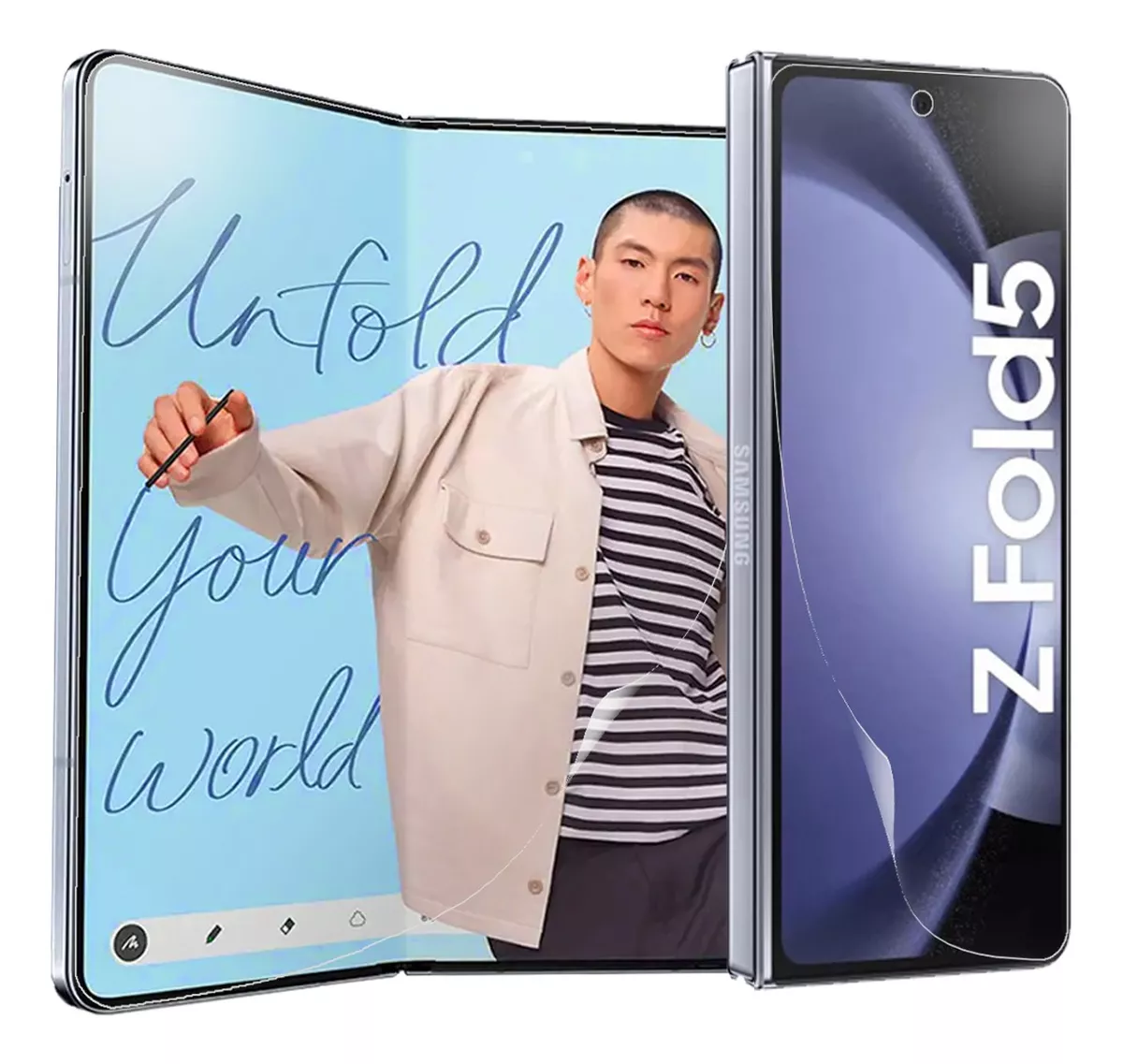 ROCK SPACE PACK 2 LAMINAS DE HIDROGEL PARA SAMSUNG Z FOLD5 - ROCK SPACE