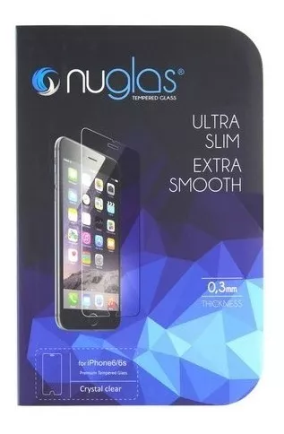 MICA VIDRIO TEMPLADO PARA IPHONE 6/6S//7/8 MARCA NUGLAS - 5
