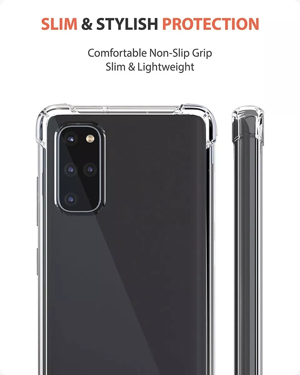 CARCASA PARA SAMSUNG S20 PLUS TRANSPARENTE COFOLK + HIDROGEL - 3