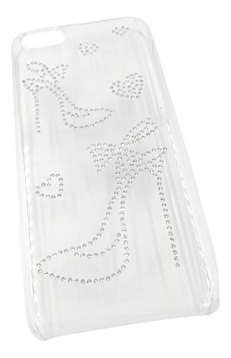 CARCASA PARA IPHONE 5C TRANSPARENTE DISEÑO TACONES - 1