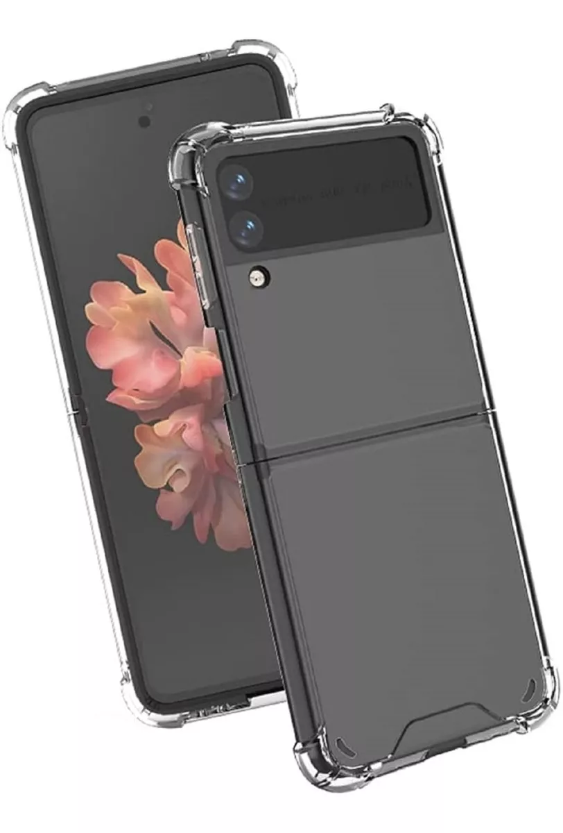 CARCASA PARA SAMSUNG GALAXY Z FLIP 3 TRANSPARENTE + HIDROGEL - 1