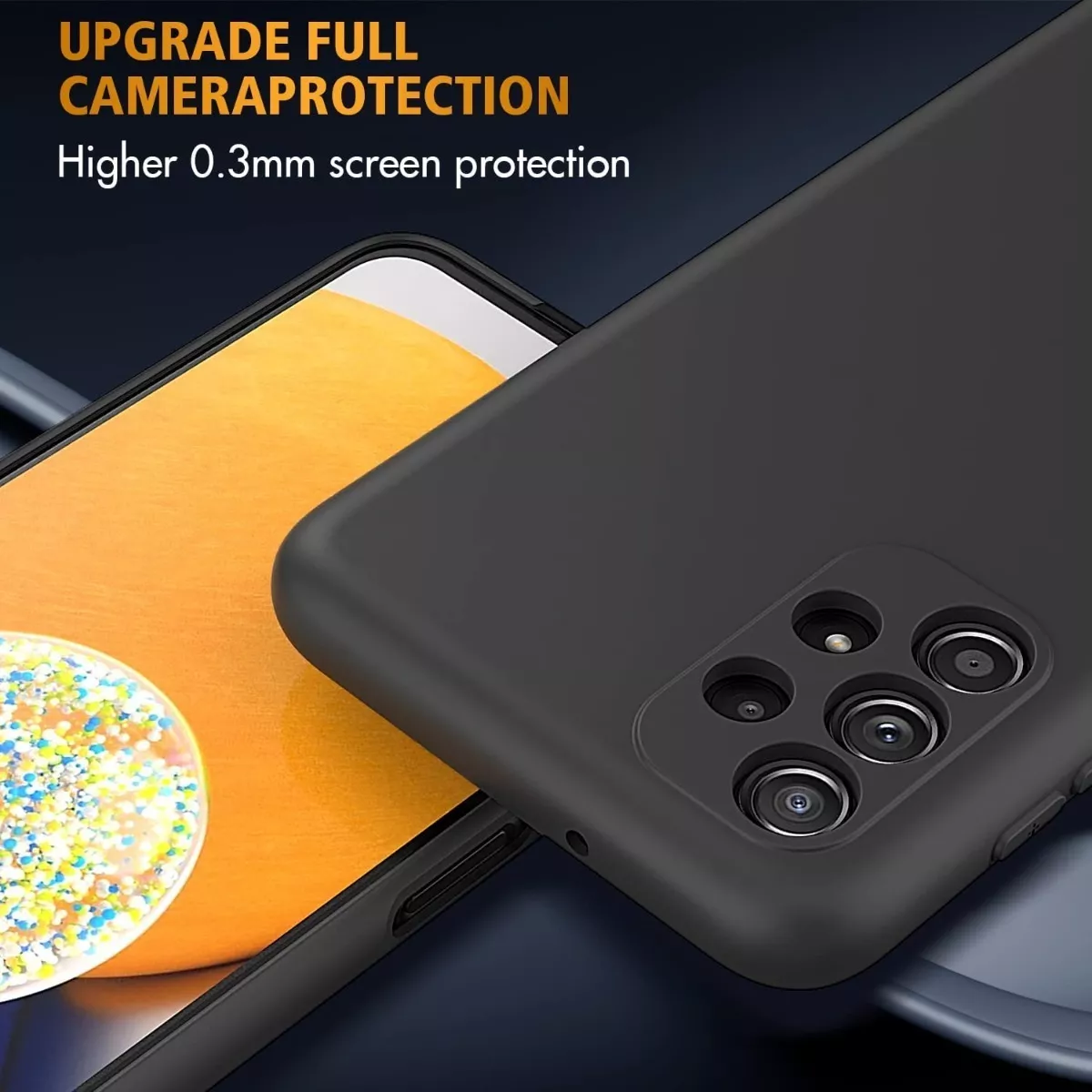 CARCASA PARA SAMSUNG A13 4G SILICON PROTECTOR CAM + HIDROGEL - 5