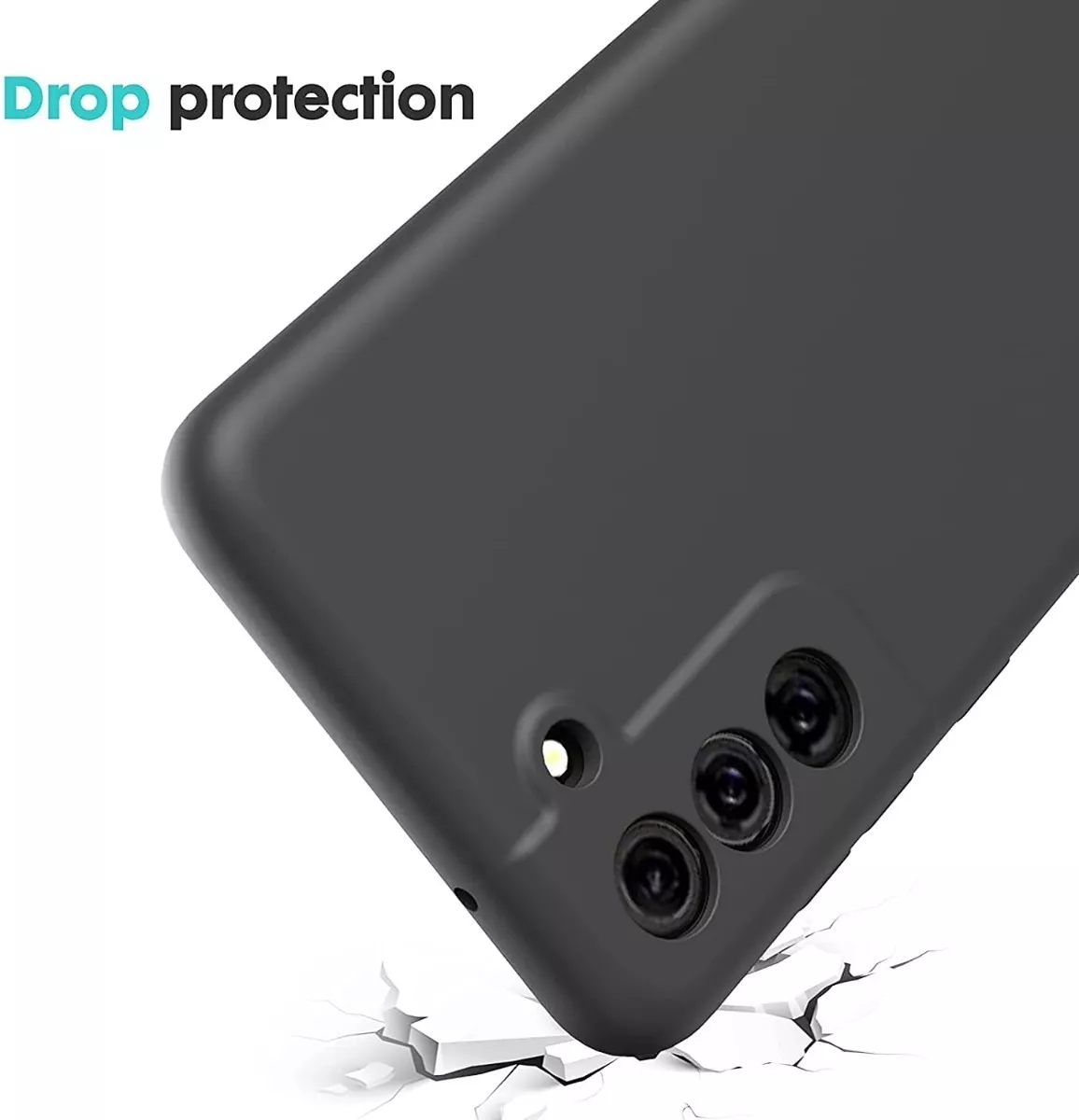 CARCASA PARA SAMSUNG S21 FE SILICON PROTECTORA + HIDROGEL - 3