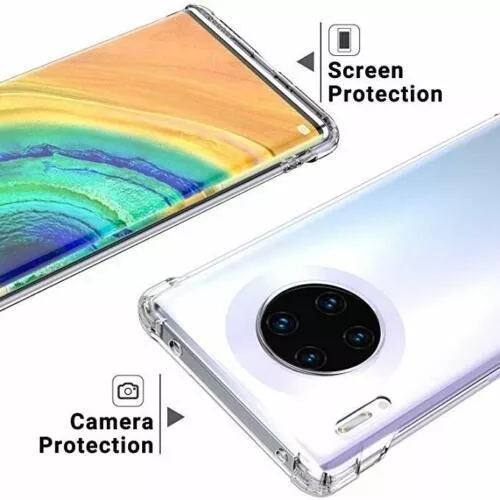 CARCASA PARA HUAWEI MATE 30 PRO TRANSPARENTE + HIDROGEL - 5
