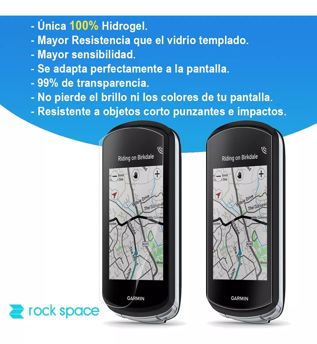 LAMINA HIDROGEL PARA GPS GARMIN ETREX 30X - ROCK SPACE - 2