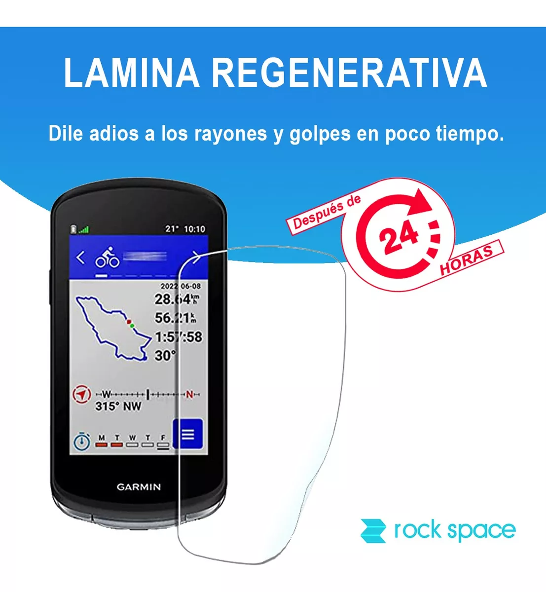 LAMINA HIDROGEL PARA GPS GARMIN ETREX 30X - ROCK SPACE - 3