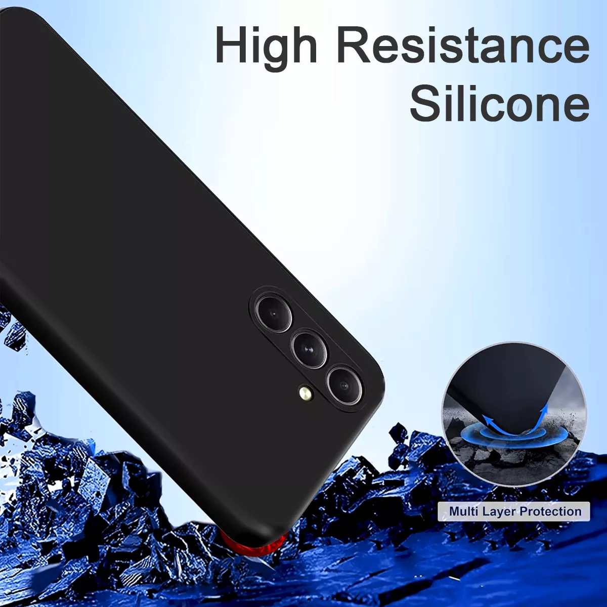 CARCASA PARA GALAXY SAMSUNG S24 FE SILICON PROTECTOR CÁMARAS - 5