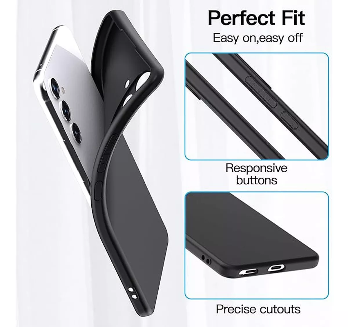 CARCASA PARA SAMSUNG S23 FE SILICON PROTECTOR CAM + HIDROGEL - 4