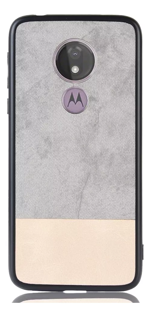 CARCASA BICOLOR ECOCUERO PARA MOTO G7 - 1