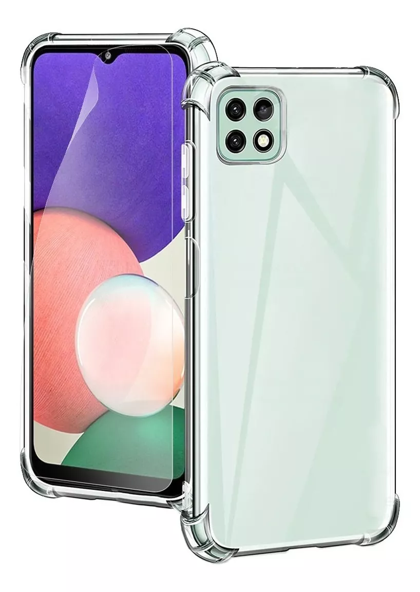 GENÉRICO CARCASA PARA SAMSUNG A22 4G TRANSPARENTE + HIDROGEL