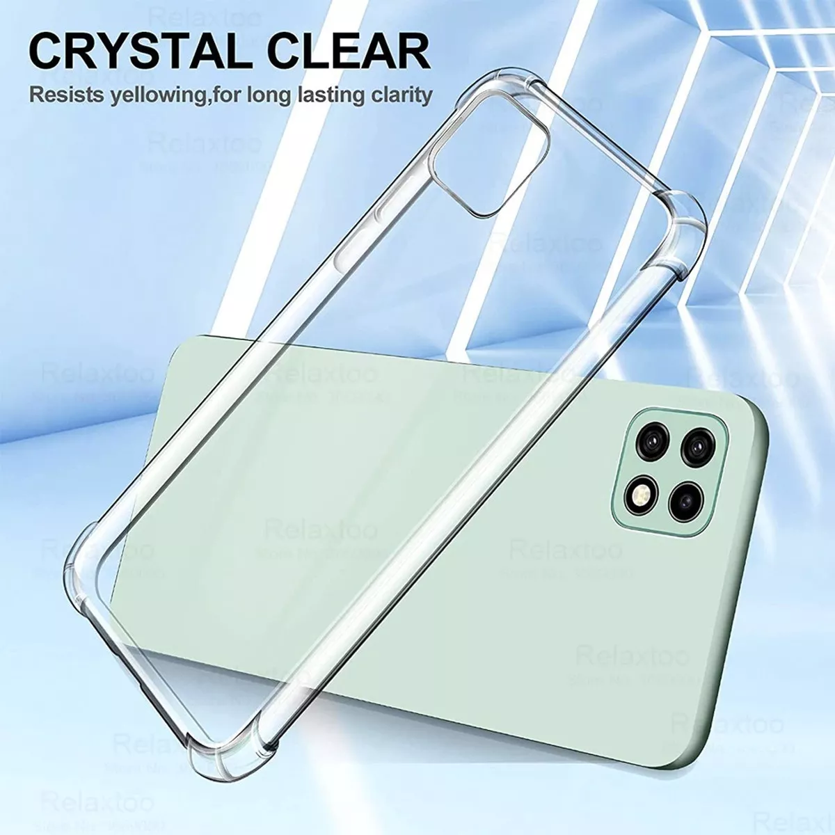 CARCASA PARA SAMSUNG A22 4G TRANSPARENTE + HIDROGEL - 3