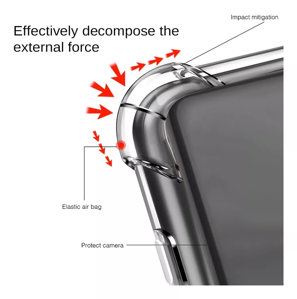 CARCASA PARA SAMSUNG A22 4G TRANSPARENTE + HIDROGEL - 4