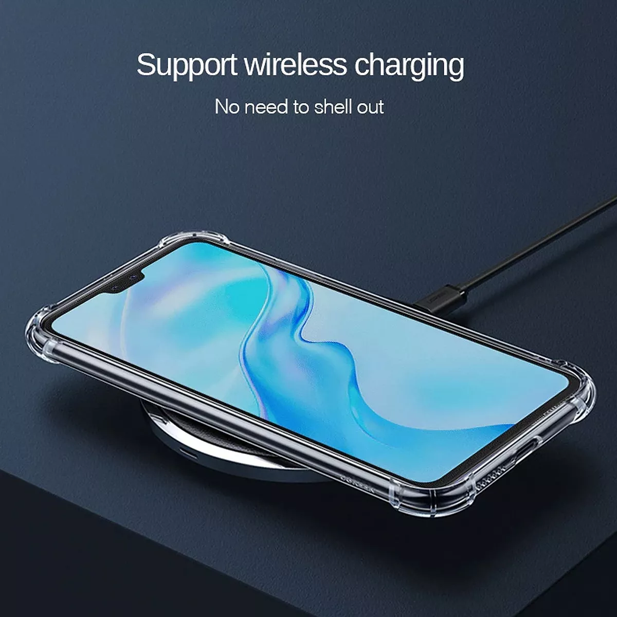 CARCASA PARA SAMSUNG A22 4G TRANSPARENTE + HIDROGEL - 5