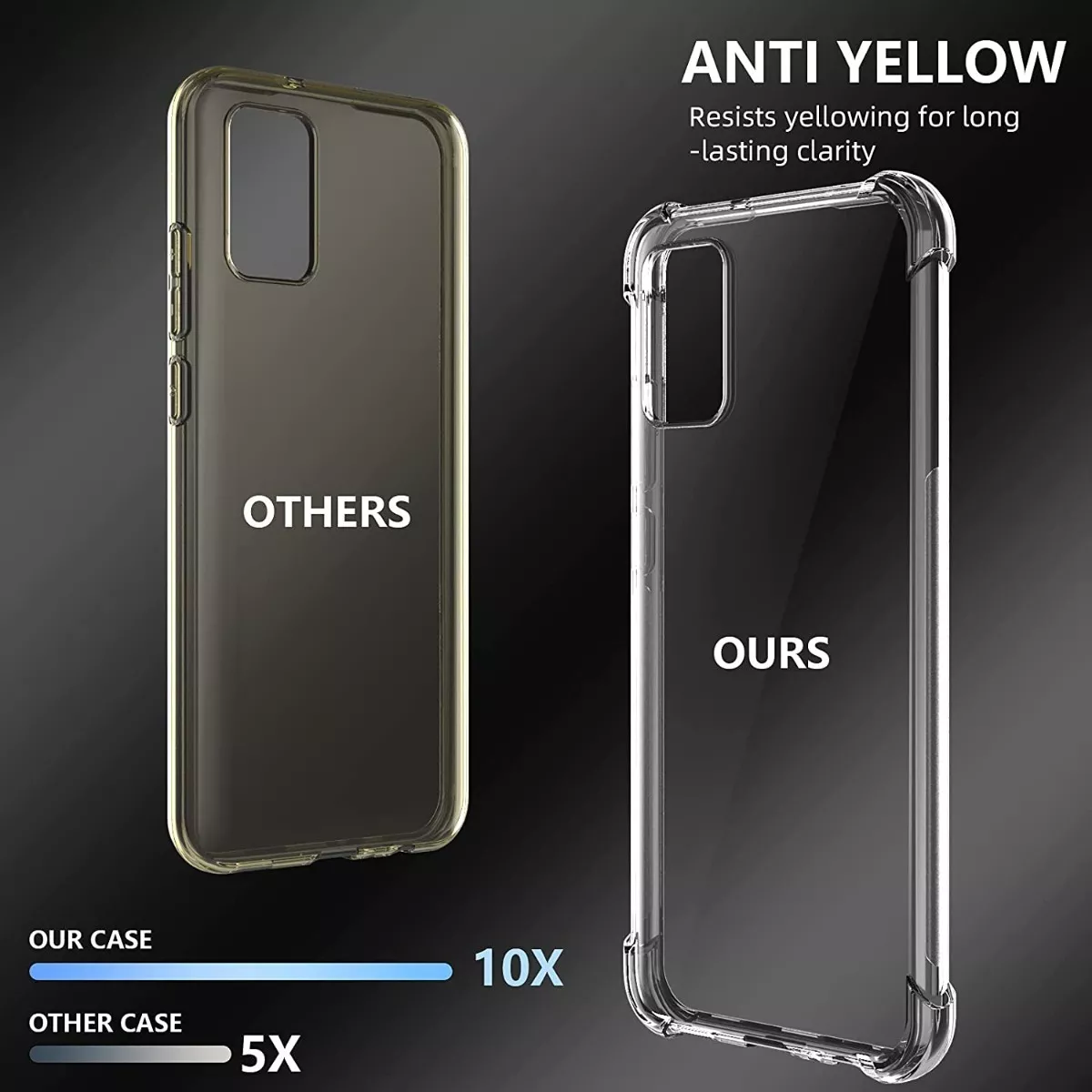 CARCASA PARA SAMSUNG A72 TRANSPARENTE COFOLK + HIDROGEL - 3
