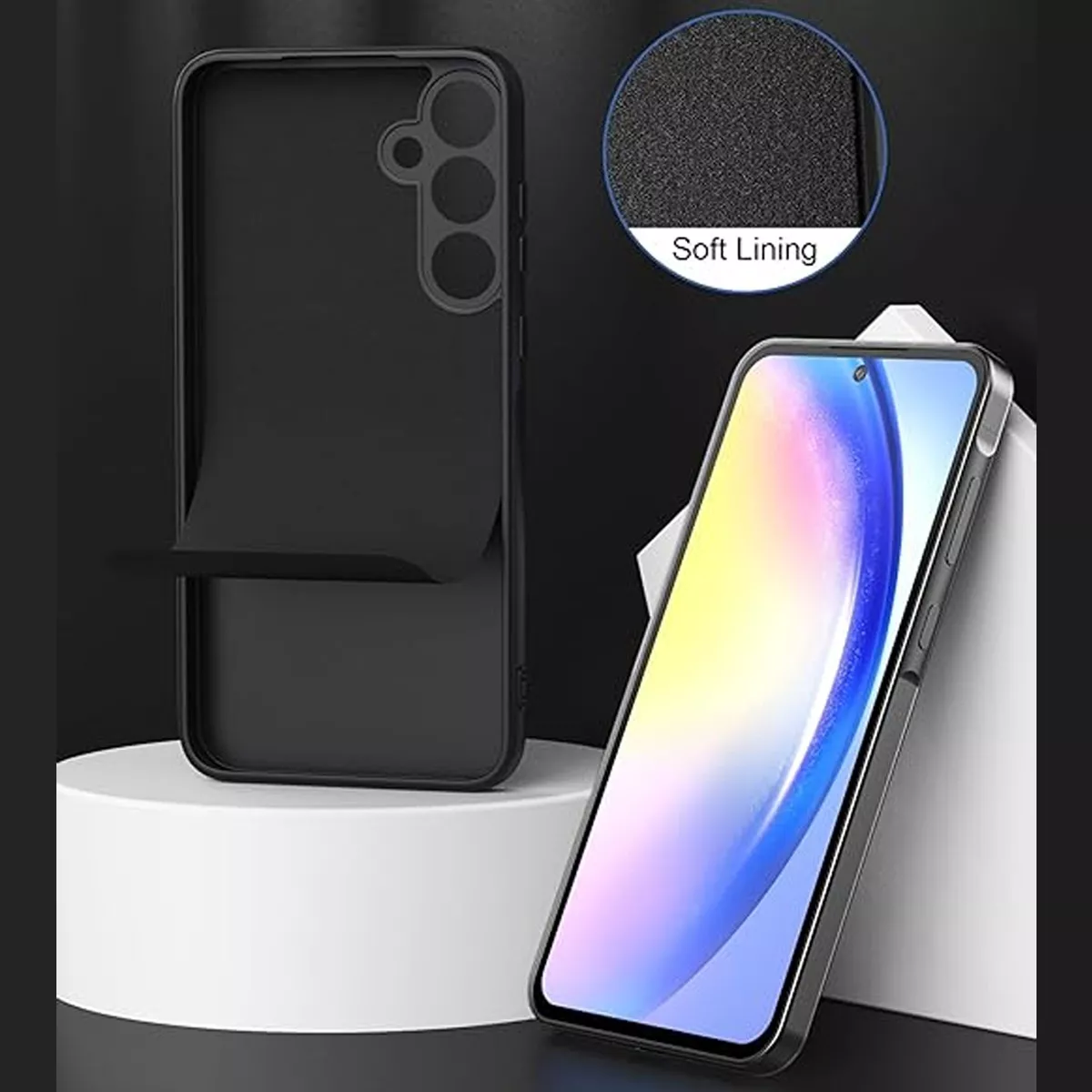 CARCASA PARA SAMSUNG GALAXY A55 5G SILICON PROTECTOR CAMARAS - 5