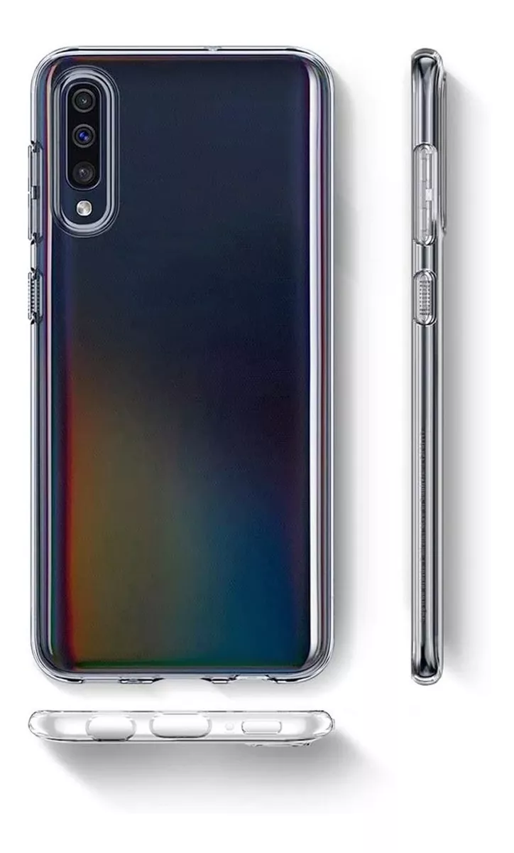 CARCASA PARA SAMSUNG A30S TRANSPARENTE + HIDROGEL - 4