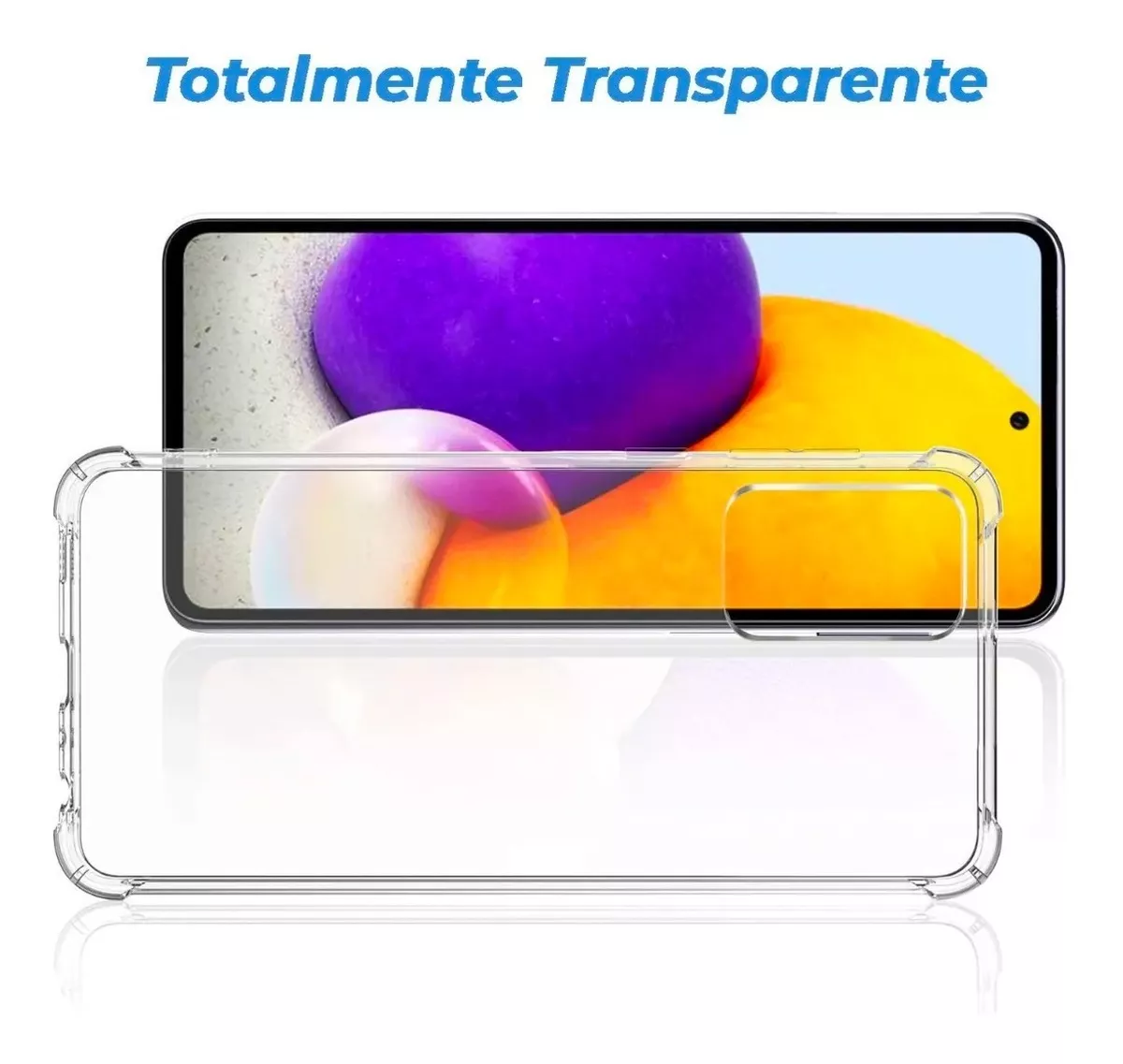 CARCASA PARA SAMSUNG A72 5G TRANSPARENTE - COFOLK + HIDROGEL - 4