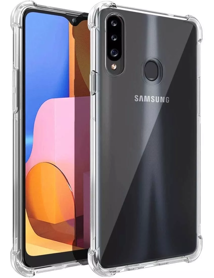 CARCASA PARA SAMSUNG A20S TRANSPARENTE COFOLK + HIDROGEL - 3