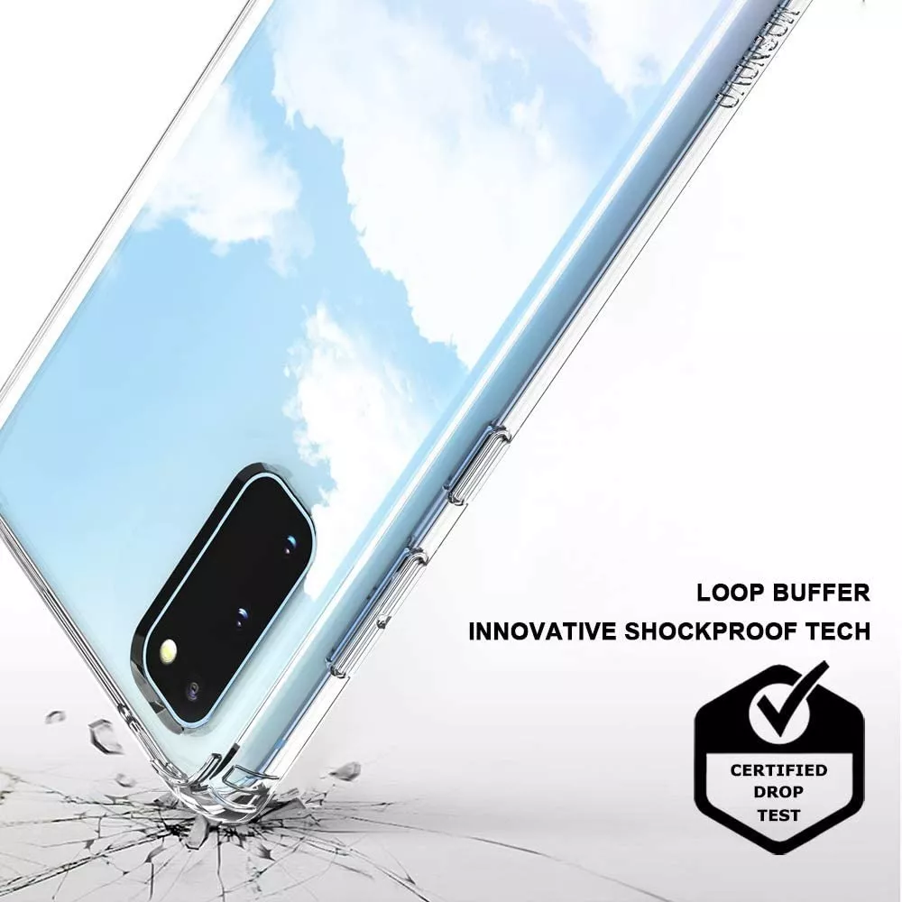 CARCASA PARA SAMSUNG GALAXY S20 TRANSPARENTE MARCA COFOLK - 4