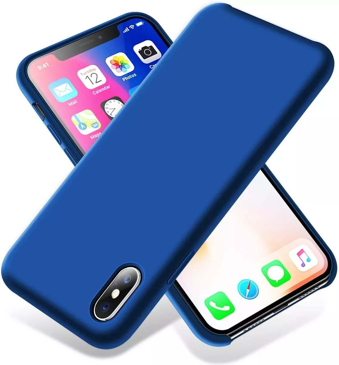 CARCASA PARA IPHONE XS MAX SILICON MARCA COFOLK + HIDROGEL - 1