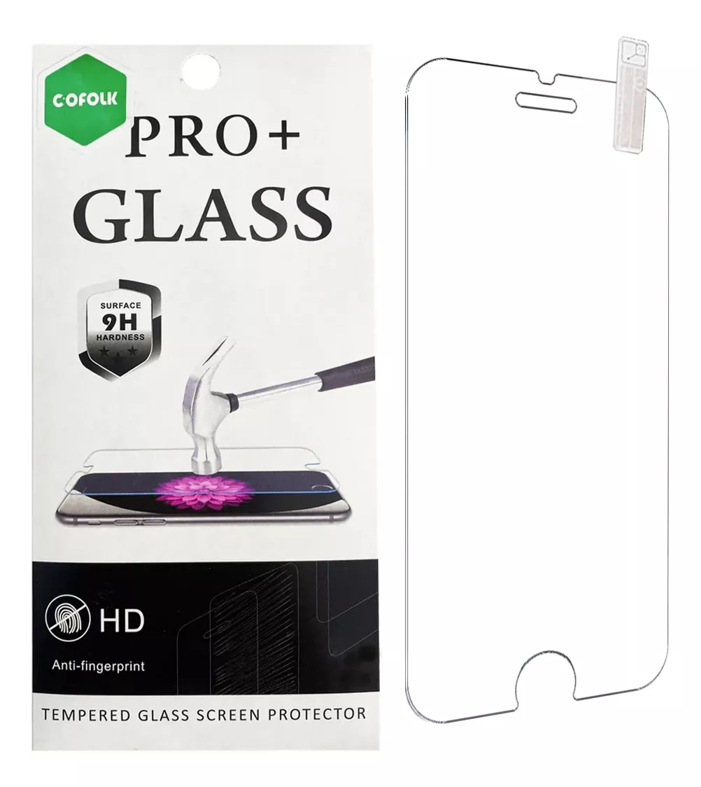 MICA VIDRIO TEMPLADO PARA IPHONE 6 PLUS/6S PLUS MARCA COFOLK - 2