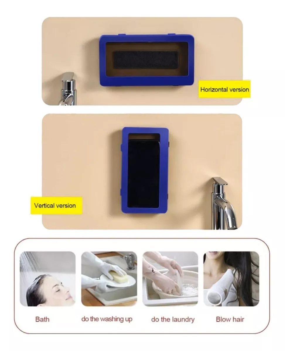CASE PARA MONTAJE EN LA PARED CONTRA AGUA PARA CELULARES - 4