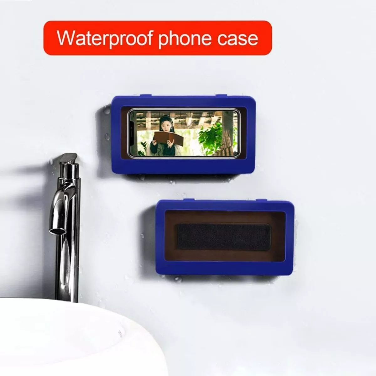CASE PARA MONTAJE EN LA PARED CONTRA AGUA PARA CELULARES - 5