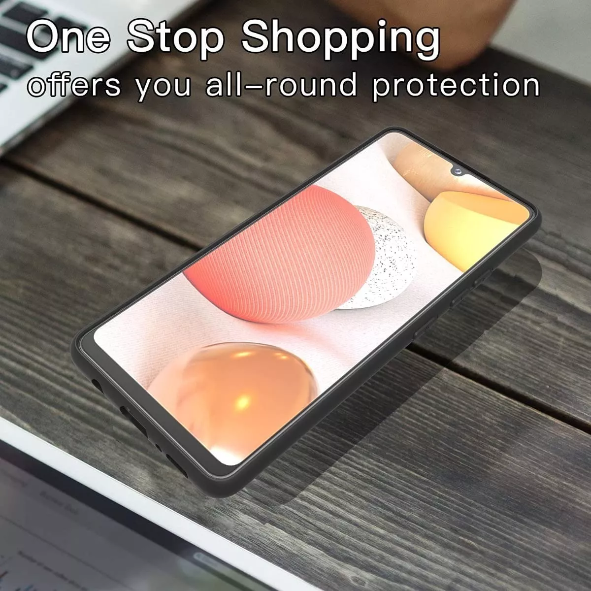 CARCASA PARA SAMSUNG A42 5G SILICON PROTECTOR DE CAMARA - 3
