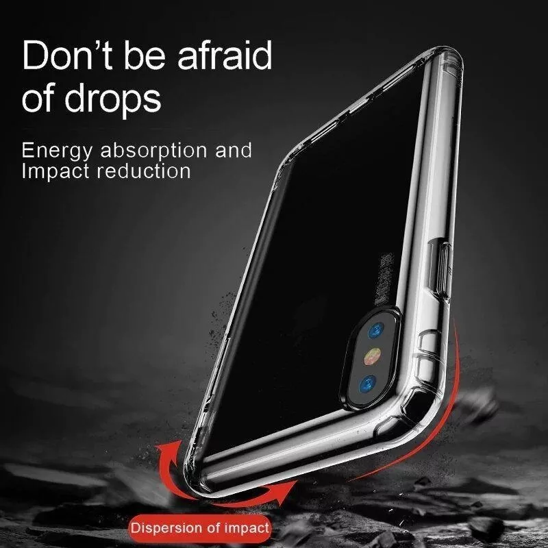 CARCASA PARA IPHONE XS MAX SAFEY TRANSPARENTE MARCA BASEUS - 2