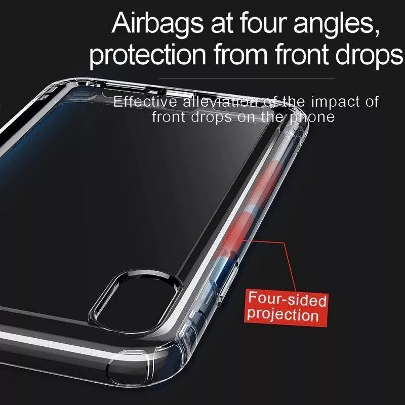 CARCASA PARA IPHONE XS MAX SAFEY TRANSPARENTE MARCA BASEUS - 5