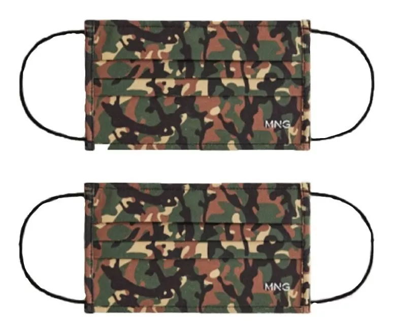 PACK 2 MASCARILLAS MANGO CAMUFLAJE TÁCTICO MILITAR - 1